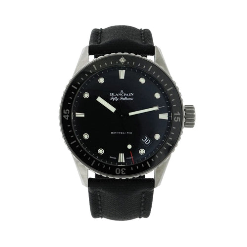 Pre-Owned Blancpain Pre-Owned Watches - Fifty Fathoms Bathyscaphe in Titanium | Manfredi Jewels