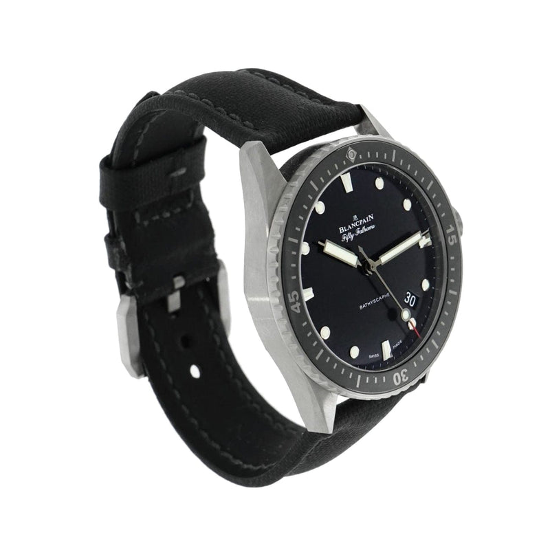 Pre-Owned Blancpain Pre-Owned Watches - Fifty Fathoms Bathyscaphe in Titanium | Manfredi Jewels