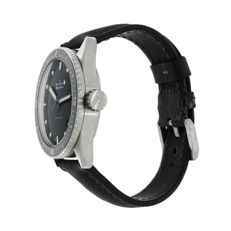 Pre-Owned Blancpain Pre-Owned Watches - Fifty Fathoms Bathyscaphe in Titanium | Manfredi Jewels