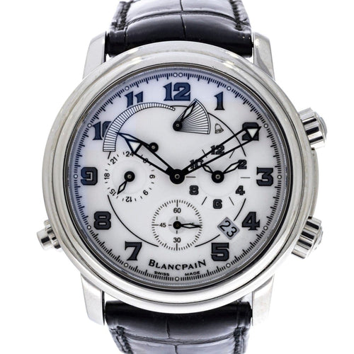 Pre-Owned Blancpain Pre-Owned Watches - Blancpain Leman Reveil Gmt Stainless Steel. | Manfredi Jewels