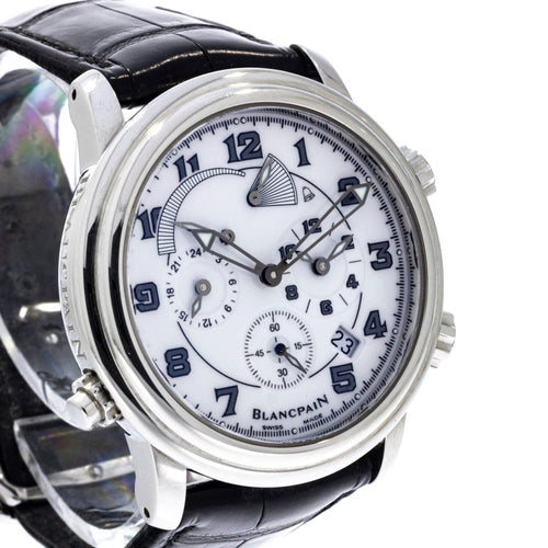 Pre - Owned Blancpain Watches - Leman Reveil Gmt Stainless Steel. | Manfredi Jewels