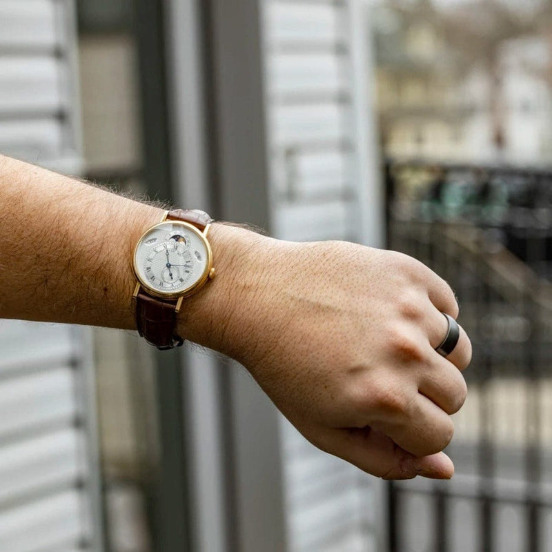 Pre - Owned Breguet Watches - Classic Day Date Moon Phase in 18 Karat Yellow Gold | Manfredi Jewels