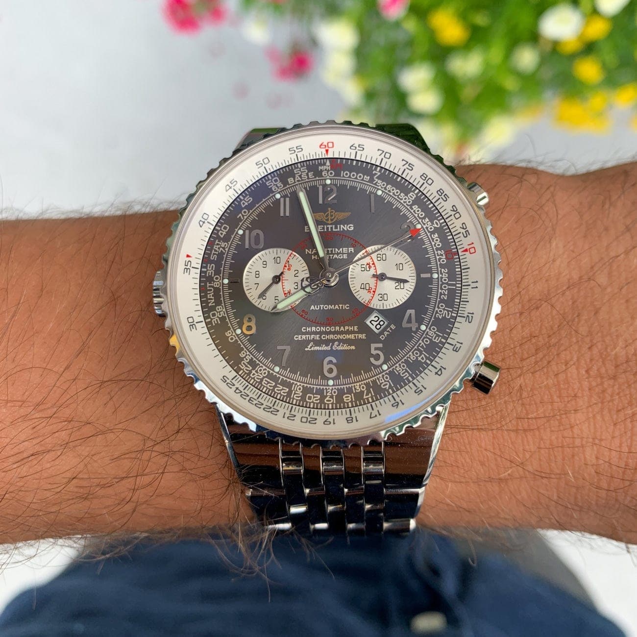 Pre owned Breitling Nib Navitimer Heritage Limited Edition Of 250 Pieces Pre owned Watches