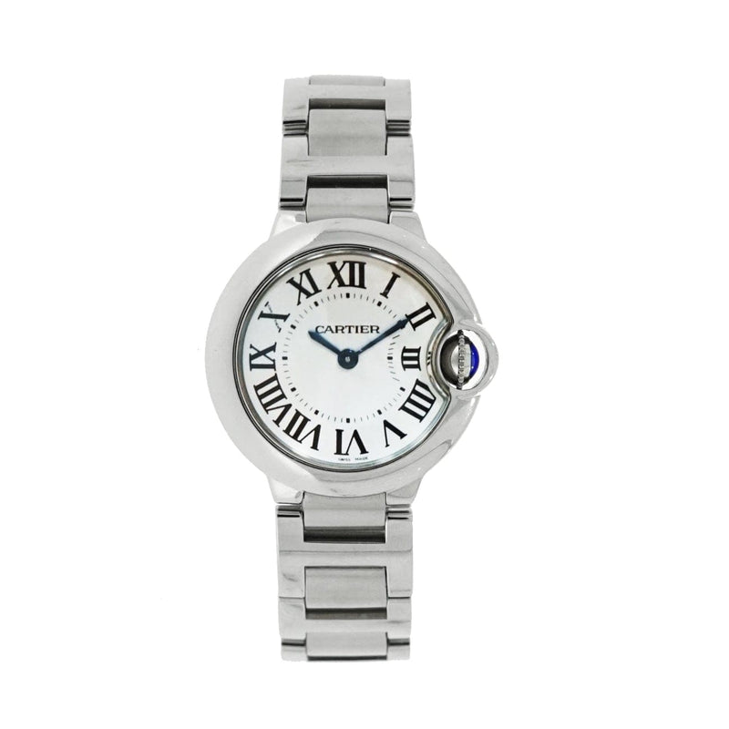 Pre - Owned Cartier Watches - Ballon Bleu 28 mm in Stainless Steel | Manfredi Jewels