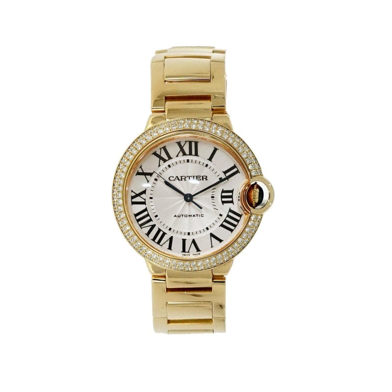 Pre - Owned Cartier Watches - Ballon Bleu 36mm diamond bezel on a bracelet | Manfredi Jewels