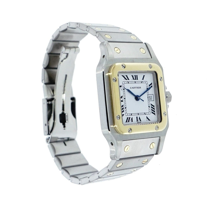 Pre - Owned Cartier Watches - Santos Galbee Stainless Steel and Gold | Manfredi Jewels