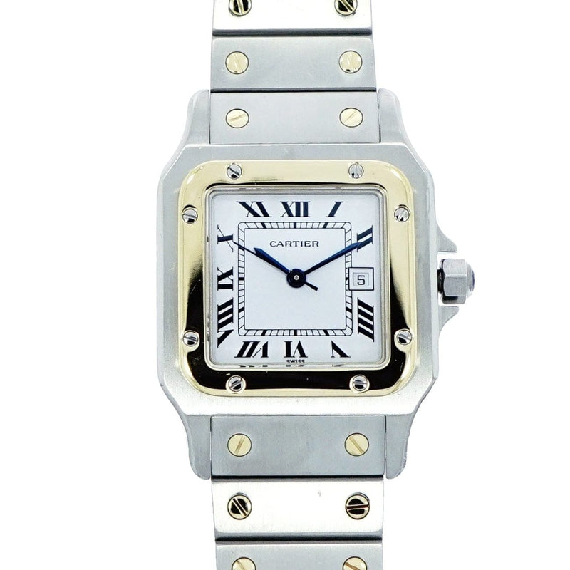 Pre - Owned Cartier Watches - Santos Galbee Stainless Steel and Gold | Manfredi Jewels