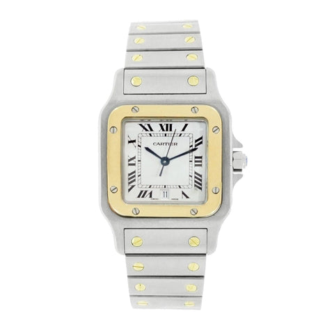 Santos Galbee Stainless Steel and Yellow Gold