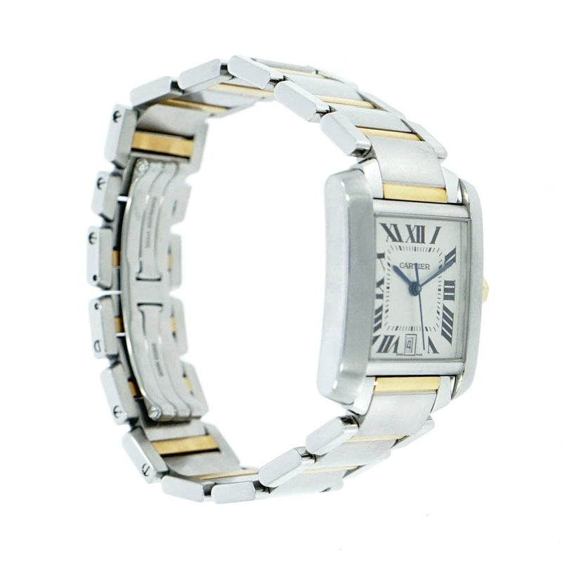 Pre - Owned Cartier Watches - Tank Francaise Stainless steel and Yellow Gold | Manfredi Jewels