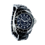 Pre - Owned Chanel Watches - J12 Black Ceramic H1626 | Manfredi Jewels