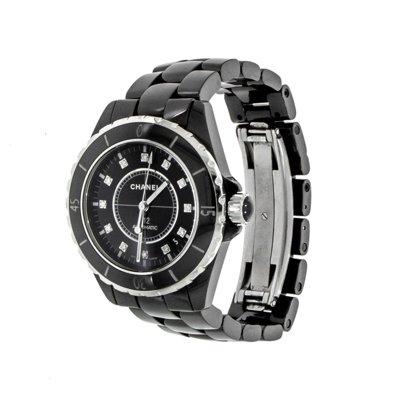 Pre - Owned Chanel Watches - J12 Black Ceramic H1626 | Manfredi Jewels