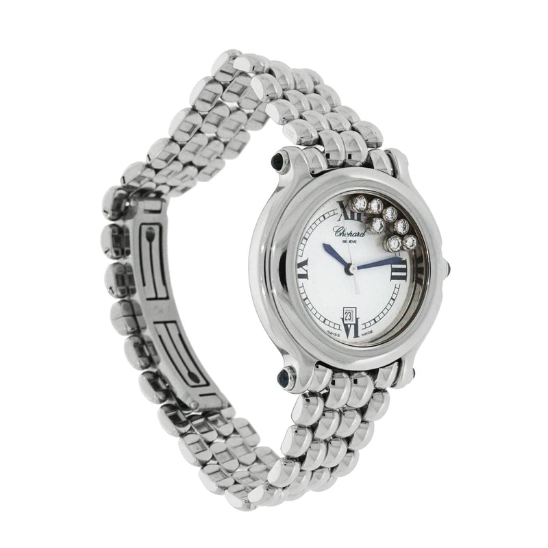 Pre-Owned Chopard Pre-Owned Watches - Happy Sport 32mm Stainless Steel | Manfredi Jewels