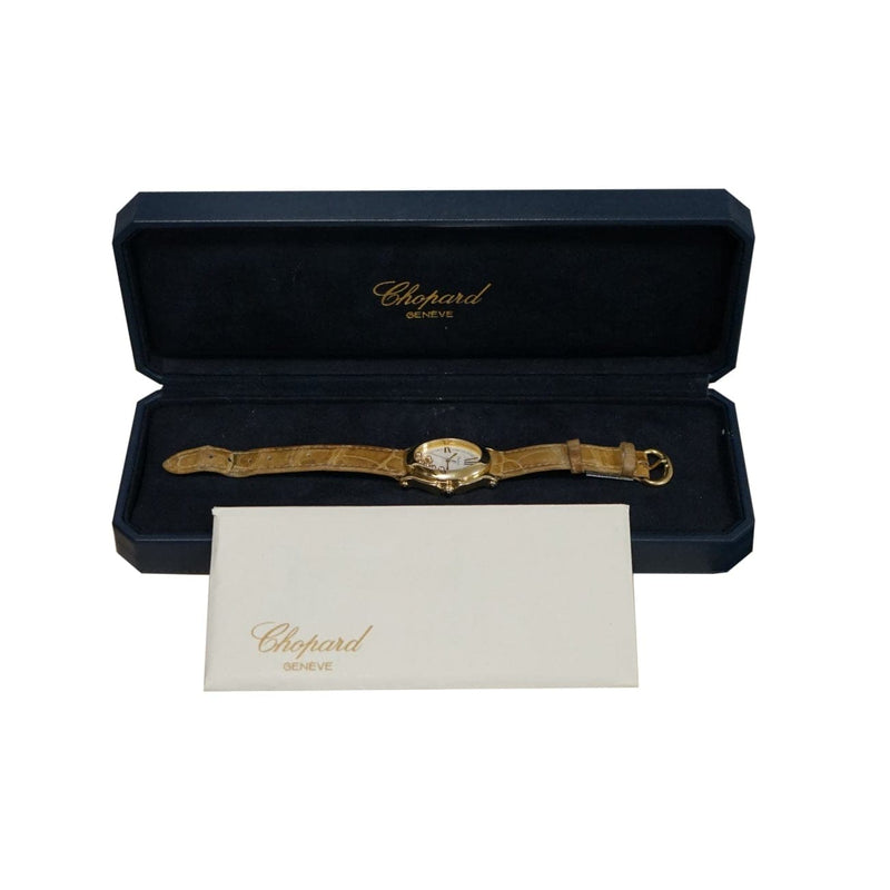 Pre - Owned Chopard Watches - Happy Sport Oval in 18 Karat Yellow Gold | Manfredi Jewels