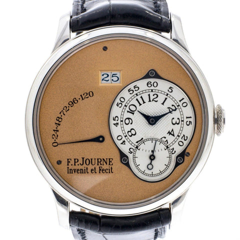 Pre owned F.p. Journe Octa Reserve De Marche Brass Movement a Pt 38 Pre owned Watches