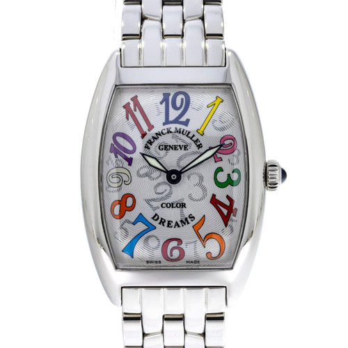 Pre-Owned Franck Muller Pre-Owned Watches - Franck Muller Cintree Curvex Color Dreams in Stainless Steel | Manfredi Jewels