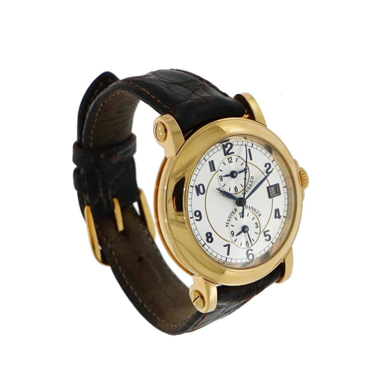Pre owned Franck Muller Master Banker In 18 Karat Yellow Gold