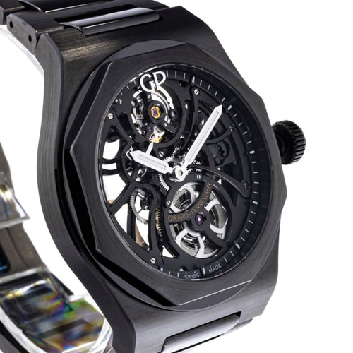 Pre-Owned Girard-Perregaux Pre-Owned Watches - Laureato Skeleton Black Ceramic. | Manfredi Jewels