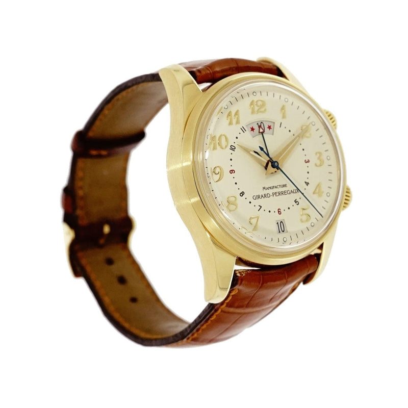 Pre - Owned Girard - Perregaux Watches - Traveller II Gmt Alarm in yellow gold | Manfredi Jewels