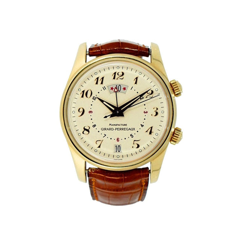 Pre - Owned Girard - Perregaux Watches - Traveller II Gmt Alarm in yellow gold | Manfredi Jewels