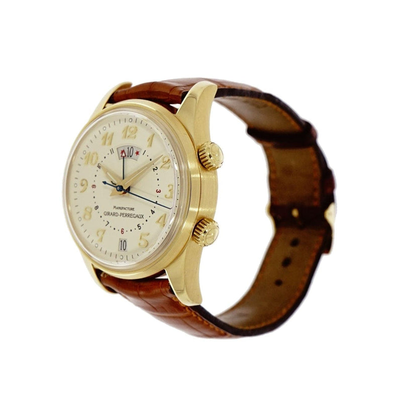 Pre - Owned Girard - Perregaux Watches - Traveller II Gmt Alarm in yellow gold | Manfredi Jewels