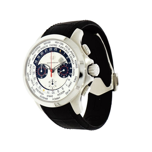 Pre-Owned Girard-Perregaux Watches - Traveller WWT.C stainless steel | Manfredi Jewels