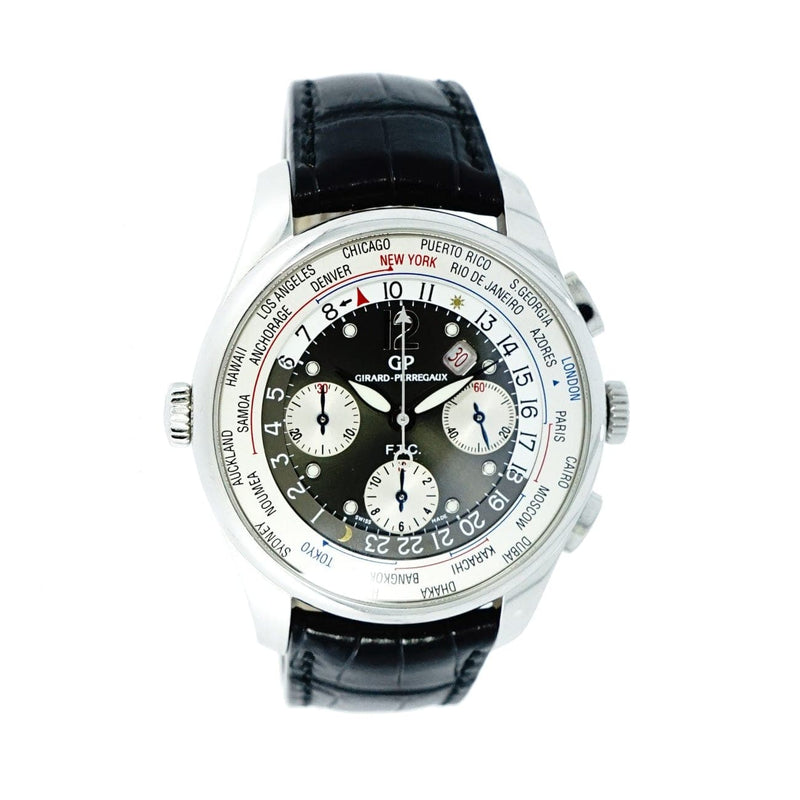 Pre - Owned Girard - Perregaux Watches - WW.TC. Chronograph Stainless Steel Limited Edition of 500 pieces. | Manfredi Jewels