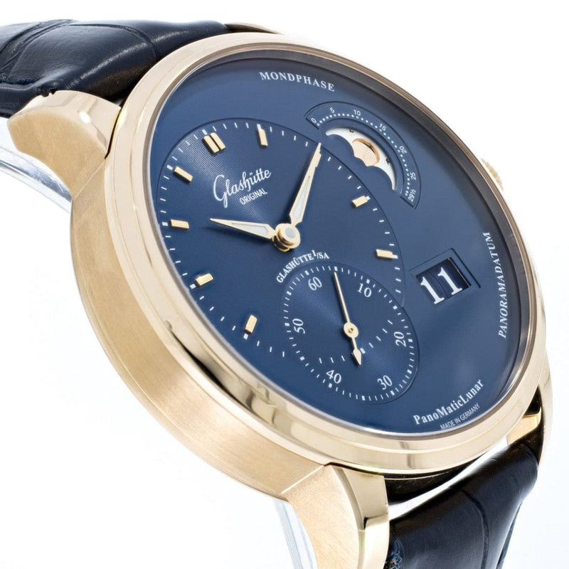 Pre - Owned Glashütte Original Watches - PanoMatic Lunar in Rose Gold | Manfredi Jewels