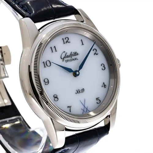 Pre-Owned Glashütte Original Pre-Owned Watches - Senator Meissen Manfredi - Limited Edition of 20pcs White Gold on Strap | Manfredi Jewels