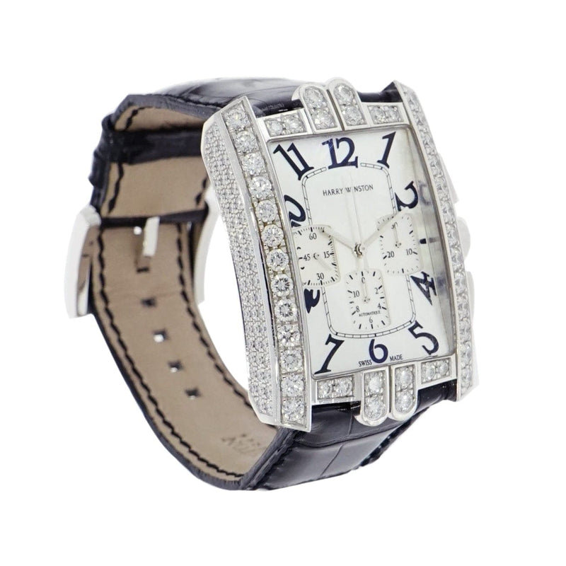 Pre - Owned Harry Winston Watches - Avenue C Chronograph in 18 Karat White Gold | Manfredi Jewels