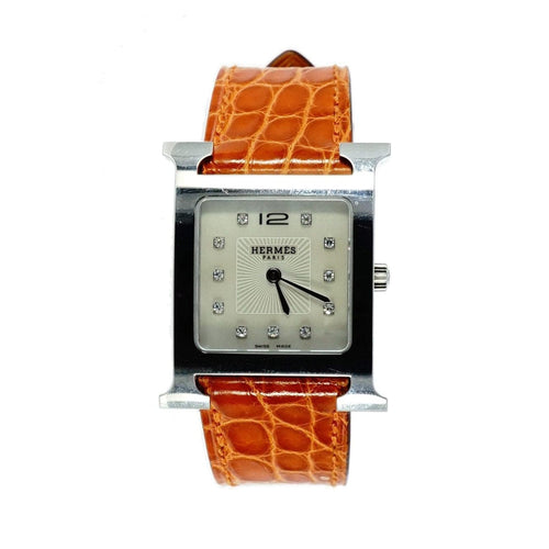 Pre - Owned Hermes Watches - Heure H in stainless steel HH1.510 | Manfredi Jewels