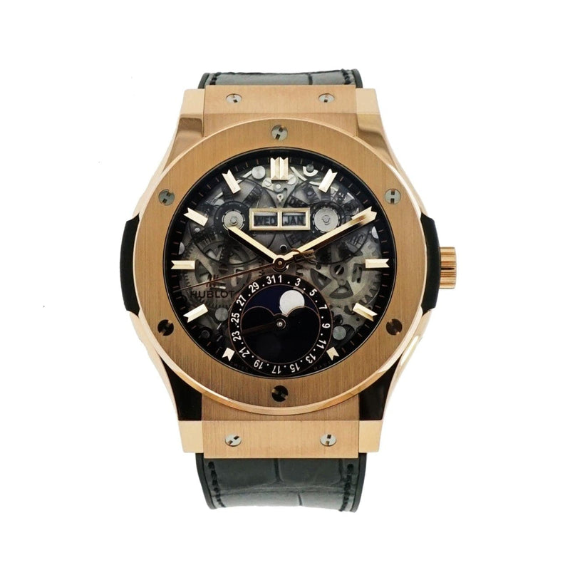 Pre - Owned Hublot Watches - Classic Fusion King Gold Aerofusion Moonphase | Manfredi Jewels