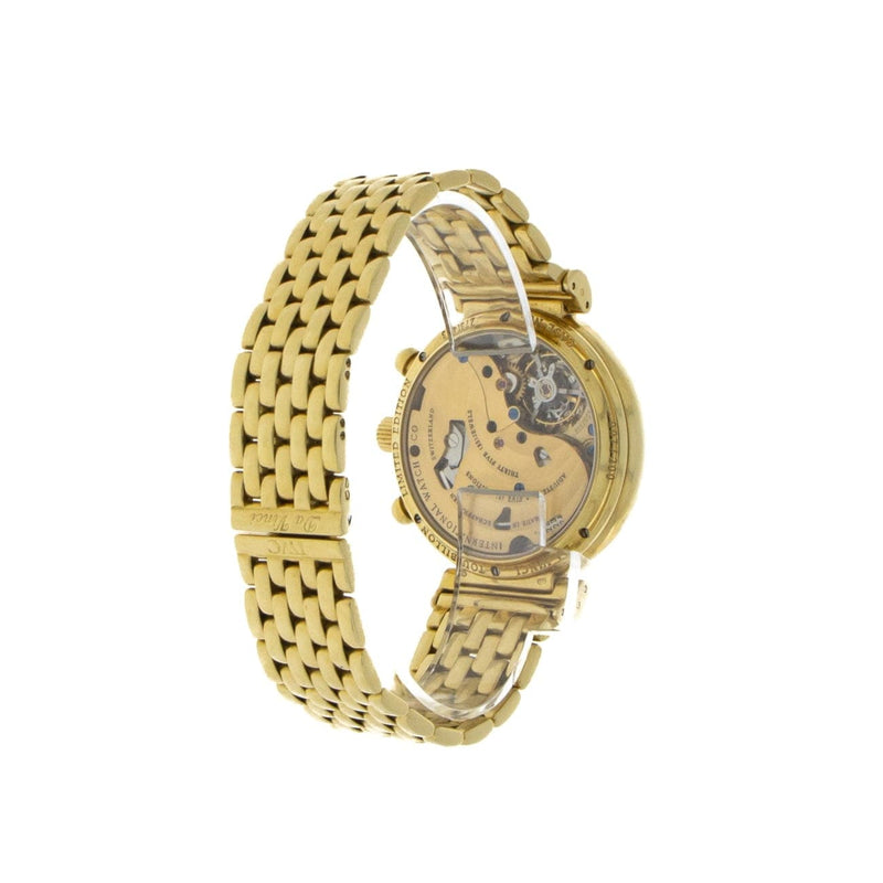 Pre - Owned IWC Watches - DaVinci Perpetual Calendar Chronograph Tourbillon with a Yellow Gold Bracelet | Manfredi Jewels