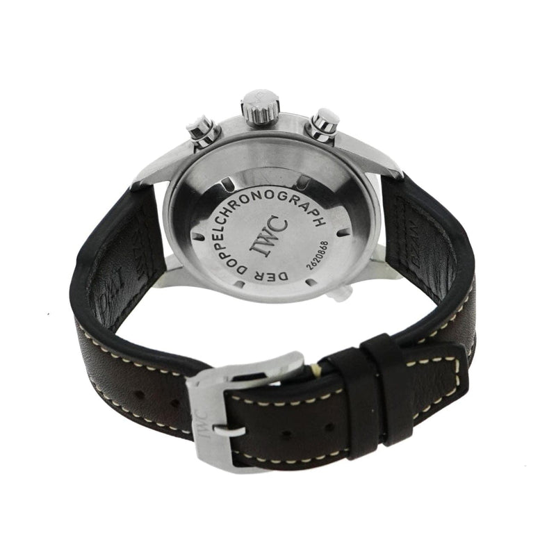 Pre-Owned IWC Pre-Owned Watches - Pilot Doppel Chronograph IW3713 in stainless steel | Manfredi Jewels