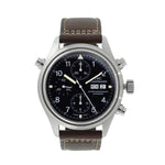 Pre-Owned IWC Pre-Owned Watches - Pilot Doppel Chronograph IW3713 in stainless steel | Manfredi Jewels