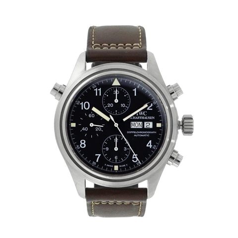 Pilot Doppel Chronograph IW3713 in stainless steel