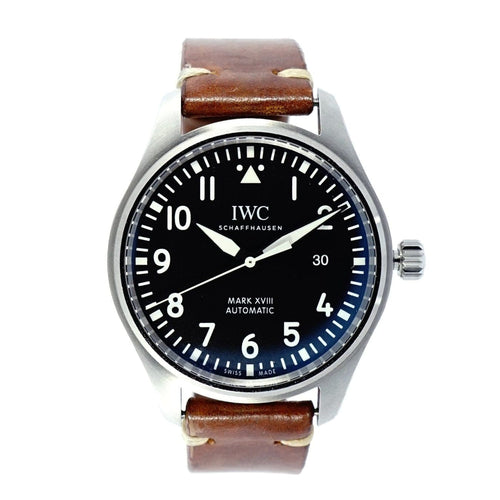 Pre - Owned IWC Watches - Pilot Mark XVIII steel on a strap | Manfredi Jewels