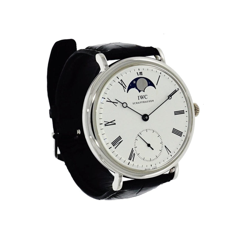 Pre - Owned IWC Watches - Vintage Portofino Moon phase in Platinum IW 544805 | Manfredi Jewels