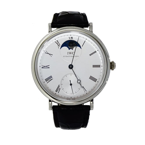 Pre - Owned IWC Watches - Vintage Portofino Moon phase in Platinum IW 544805 | Manfredi Jewels