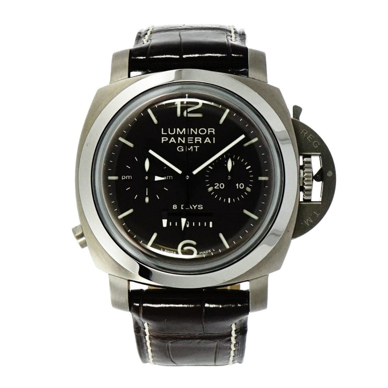 Pre - Owned Panerai Watches - Luminor Chronograph Monopulsante 8 days Power Reserve GMT PAM00311 | Manfredi Jewels