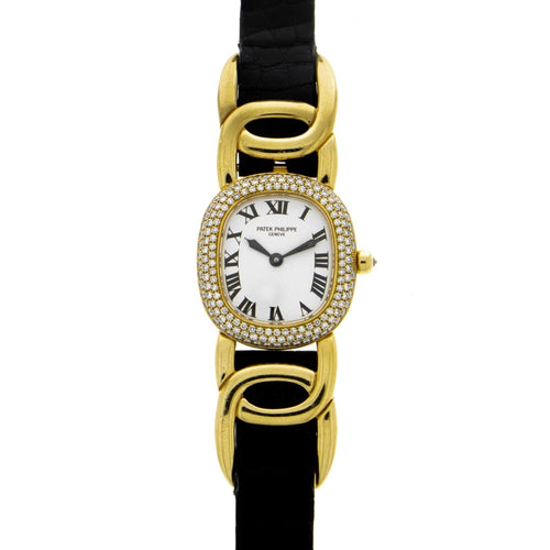 Pre-Owned Patek Philippe Pre-Owned Watches - Ellipse Diamond Bezel 4830J in 18 karat yellow gold | Manfredi Jewels