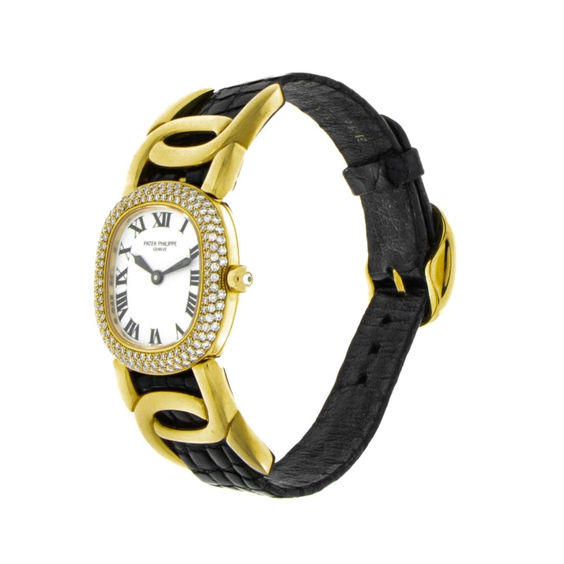 Pre - Owned Patek Philippe Watches - Ellipse Diamond Bezel 4830J in 18 karat yellow gold | Manfredi Jewels