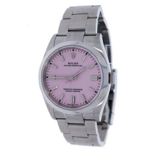 Pre-Owned Rolex Pre-Owned Watches - Rolex Oyster Perpetual 36 - Candy Pink Dial | Manfredi Jewels