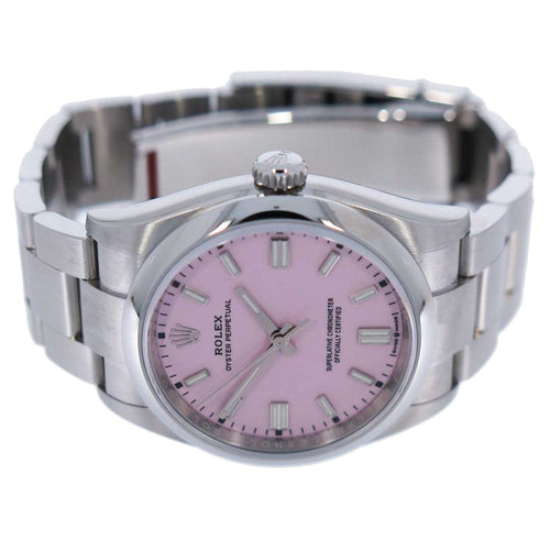 Pre-Owned Rolex Pre-Owned Watches - Rolex Oyster Perpetual 36 - Candy Pink Dial | Manfredi Jewels
