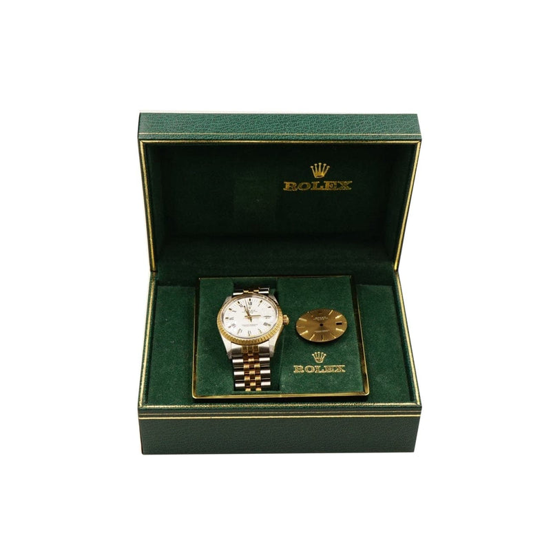 Pre - Owned Rolex Watches - Oyster Perpetual Date in Stainless Steel and Yellow Gold | Manfredi Jewels