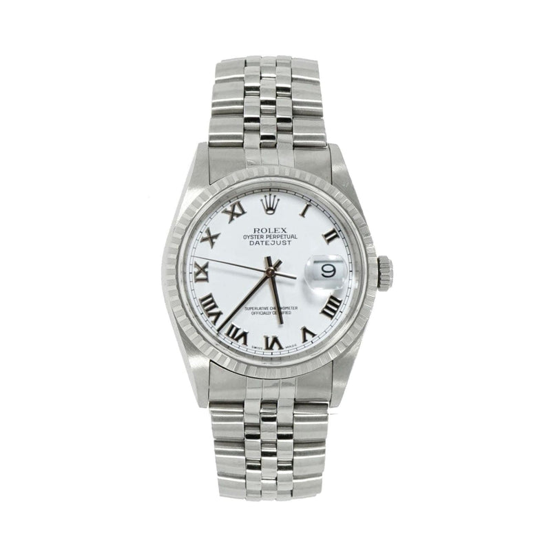 Pre - owned Rolex Oyster Perpetual Datejust 16220a - Pre - owned ...