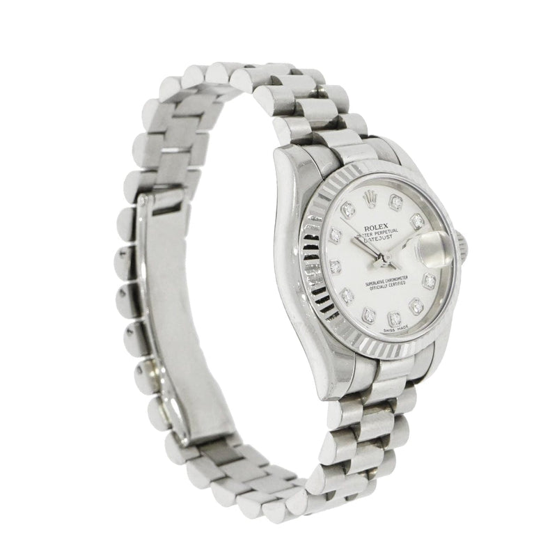 Pre - Owned Rolex Watches - Oyster Perpetual Datejust in 18 karat White Gold | Manfredi Jewels