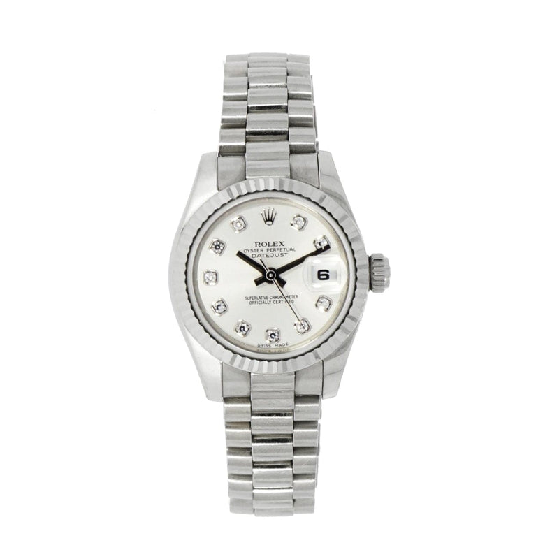 Pre - Owned Rolex Watches - Oyster Perpetual Datejust in 18 karat White Gold | Manfredi Jewels