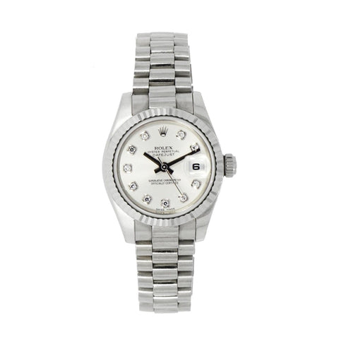 Oyster Perpetual Datejust in 18 karat White Gold