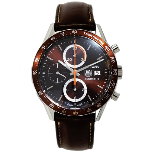Pre-Owned Tag Heuer Pre-Owned Watches - Carrera Chronograph brown dial | Manfredi Jewels