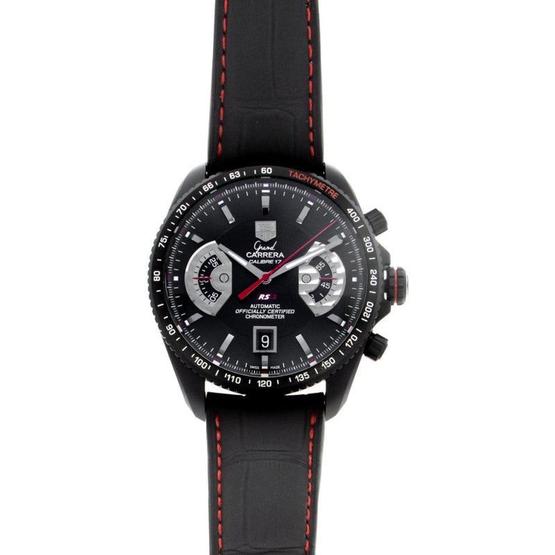 Pre owned Tag Heuer Unworn Grand Carrera Chronograph In Titanium